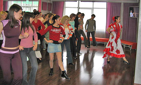 Фламенко, открытый урок, 1 апреля 2006