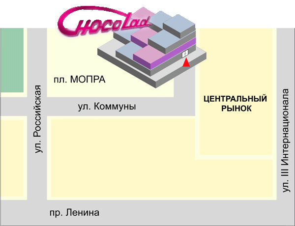 Как проехать до фитнес-клуба Шоколад